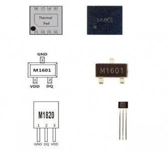 M601 M1601 M1820 ±0.1°C精度、16bitADC、超低功耗、1-wire接口 数字高精度温度传感芯片