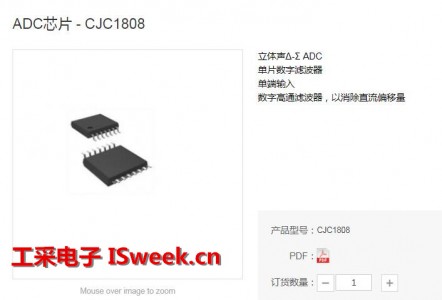 国产ADC芯片CJC1808可Pin to Pin替代PCM1808