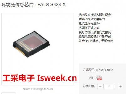 台湾旺泓丨贴片环境光传感芯片PALS-S328-X