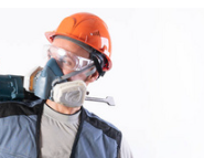 如何检测带过滤安全防护头盔进气口流速大小的方法