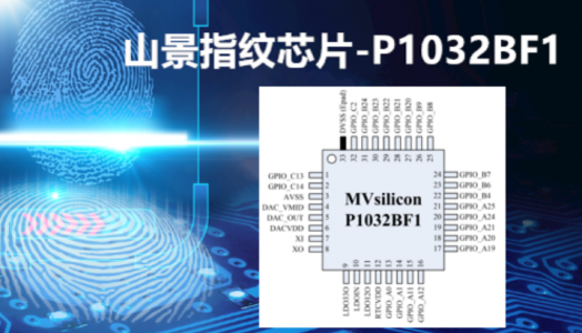 具有大型嵌入式SRAM，用于一般MCU应用程序的指纹芯片-P1032BF1