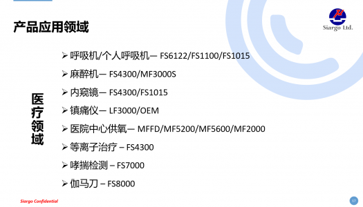 气体流量传感器在医疗领域的应用选型