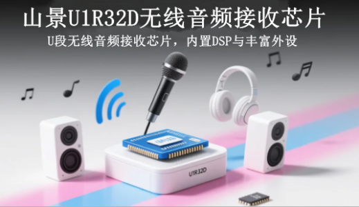 U1R32D内置MCU的U段无线音频接收芯片解决方案