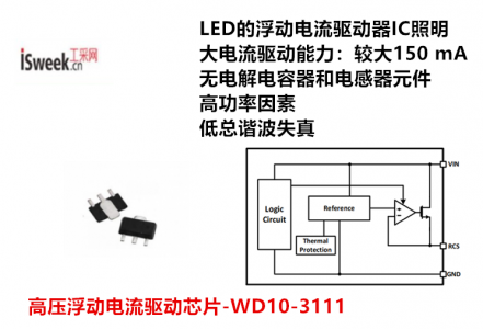 韩国Wellang推出8W应用于LED照明灯的高压浮动电流驱动芯片-WD10-3111