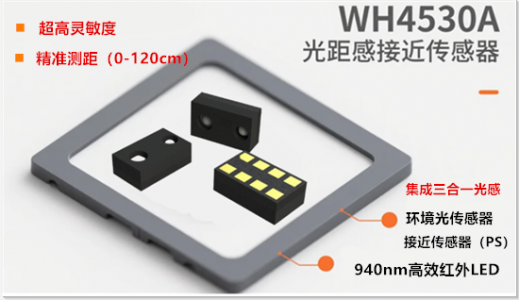 WH4530A：数字环境光与长距离接近检测传感器