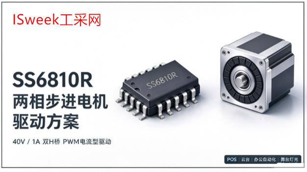 SS6810R：40V/1A两相步进驱动芯片-解决抖动与噪音问题